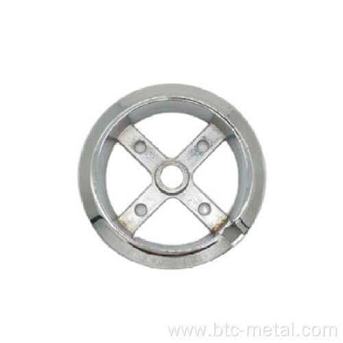 bright chrome gas oven control knob bezel